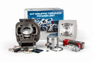 GRUPPO TERMICO POLINI CORSA 70 MINARELLI VERTICALE (FILETTATURA CORTA) 166.0074/R, GRUPPO TERMICO POLINI CORSA 70 MINARELLI VERTICALE (FILETTATURA CORTA) Kit Booster, Stunt 70 Polini Corsa in ghisa MBK ,Minarelli verticale