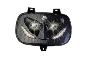 400834-faro-perbooster-color-carbonio Maschera faro tuning carbon Booster, 400834, faro, color carbonio, booster carbon, faro tuning, faro con led, faro led booster