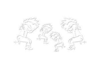 Donna pipì bianco - 120 mm - 4 pz. Donna pipì bianco - 120 mm - 4 pz.