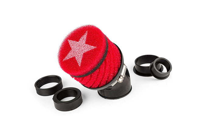 S6-35015/RE FILTRO ARIA STAGE6 RACING D.28 - 48MM ROSSO