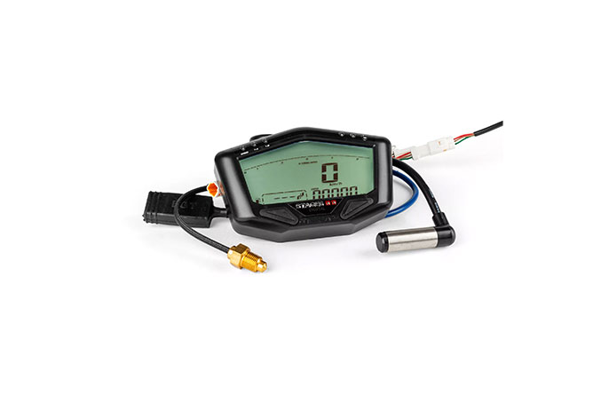 S6-4081/BK, CONTACHILOMETRI DIGITALE MULTIFUNZIONE, STAGE6, R/T, MK2,NERO, Odometro, Ora, Indicatore Carburante, Luce fuorigiri, Temperatura Gas di Scarico, Temperatura Motore, Tempo di Utilizzo, RPM, Velocità Km/h, Voltmetro