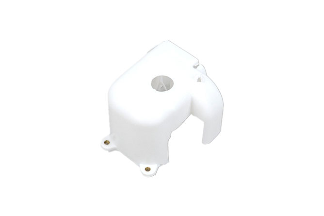 cuffia cilindro bianca, coperchio motore Minarelli, protezione cilindro, raffreddamento motore scooter, accessori tuning Minarelli, Cuffia cilindro bianca per motori Minarelli compatibile BW’s, Booster, Slider e Stunt